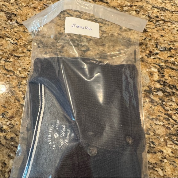 Men’s Thermal Henley Medium Long Sleeve Button Up Crew Neck Dexter Morgan Gray - Picture 9 of 9